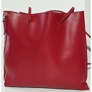 Furla Red Leather Tote bag/ interior leather made in Italy